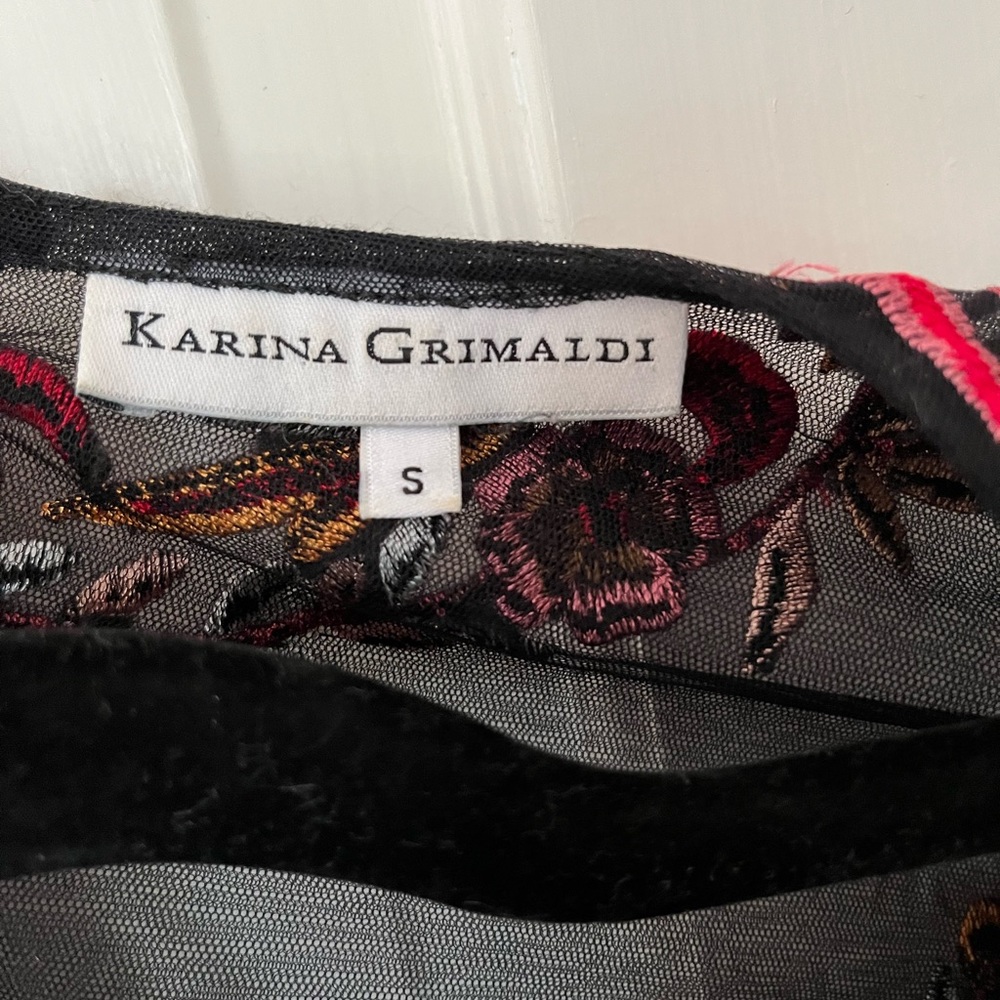 Karina Grimaldi Embroidered Mini Dress - Picture 4 of 5